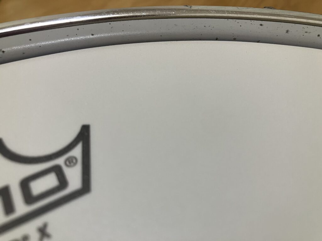 ドラムヘッドの接写